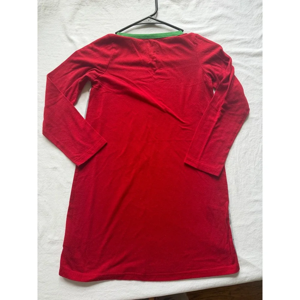 Dr Seuss The Grinch In Training Girls Nightgown Red Grey Christmas Size 8